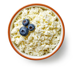bowl of fresh cottage cheese