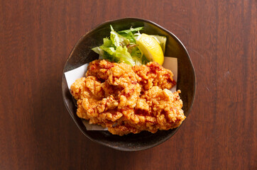 鶏のから揚げ（真俯瞰）