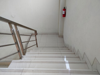 cement staircase in a house building