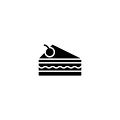 cake icon vector for web, computer and mobile app