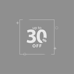 Discount up to 30% off Label Vector Template Design Illustration