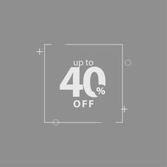 Discount up to 40% off Label Vector Template Design Illustration