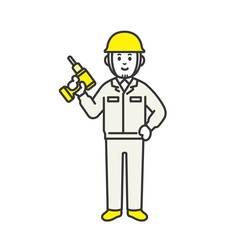 工事現場で作業をしている人たち
