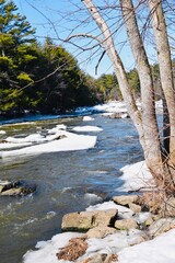 The Wilson waterfalls in southern Quebec