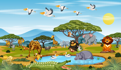 Obraz premium Wild animals in the jungle