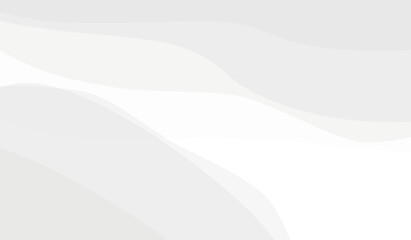 Obraz na płótnie Canvas Wave curve gray gradient white background abstract 3d banner