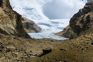 Natural scenery of Tibetan Truden Nyima Glacier