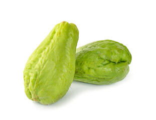 chayote isolated on white background