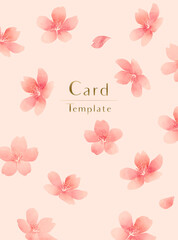 春のエレガントな花の水彩画ベクターイラスト背景　結婚式