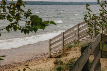 beach and fence