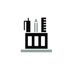 Illustration Vector graphic of pencil standd icon