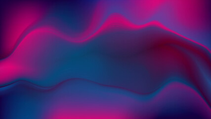 Blue and purple neon smooth liquid waves abstract background