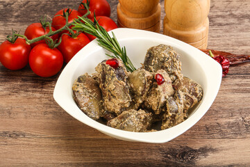 Chicken Liver with cream sauce