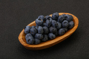 Ripe sweet tasty blueberries heap