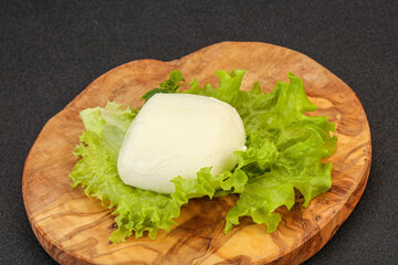Italian Mozzarella cheese over board