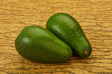 Two ripe exotic avocado vegetable