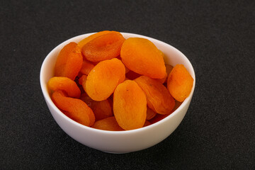 Sweet tasty dried apricot heap