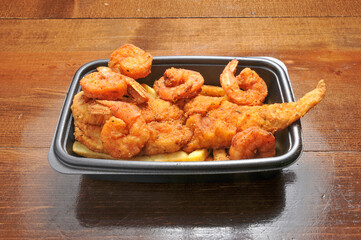 Delicious Fried Fish and shrimp