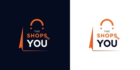 shopping bag logo design