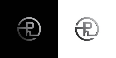The initial letter Ph logo design modern and professional 1