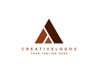 Letter AA Logo, Initials AA Logo, Alphabet AA Logo, Triangle Logo Vector, Arrow Logo, Premium Business Logo Vector