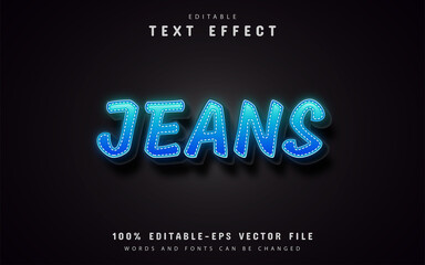 Jeans text effect