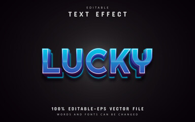 Fototapeta premium Lucky text effect