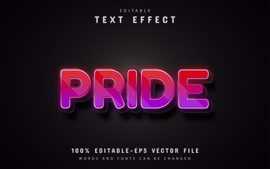 Fototapeta premium Pride text effect