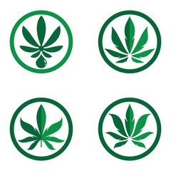 Cannabis logo images illustration