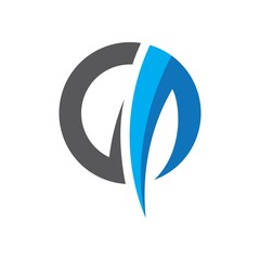 Letter g p logo images  illustration