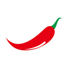 Chili pepper vector icon illustration sign