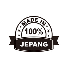 Made in Japan stamp logo icon symbol design