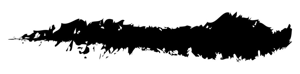 Grungy, torn rupture element. Dirty paint, dye effect