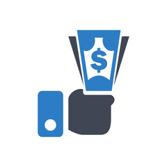 Dollar cash payment icon