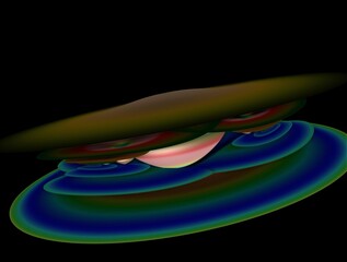 Imaginatory fractal background generated Image