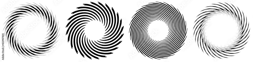 Aufkleber geometric abstract circle, circular element vector