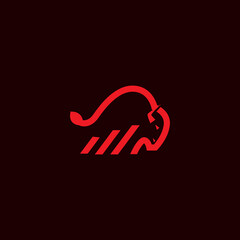 simple bull logo