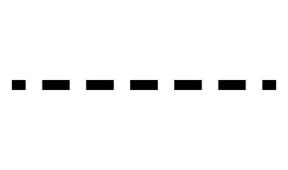 Horizontally repeatable dashed line, stripe