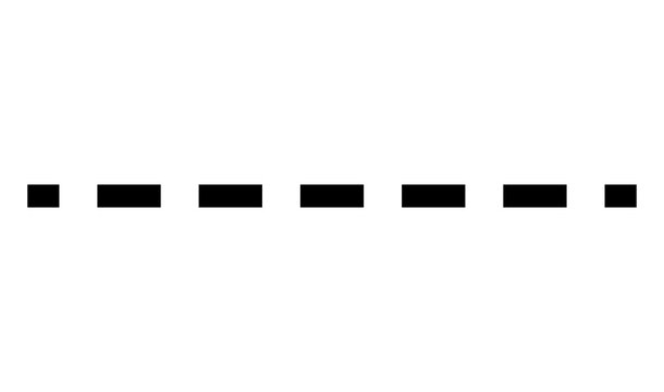 Horizontally repeatable dashed line, stripe