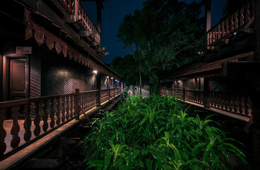 A wood house inside forest from Malaysia.. 