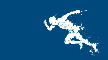 silhouette runner speed