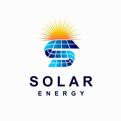 Solar logo that formed letter S