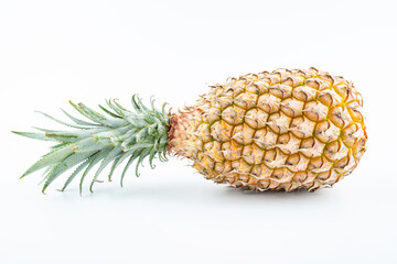 One Hainan pineapple on white background