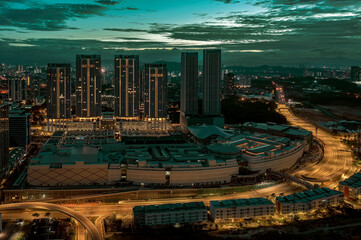 A sunrise scene from Malaysia. 