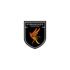 Creative Phoenix bird logo vector design illustration