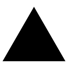 Black triangle vector icon design