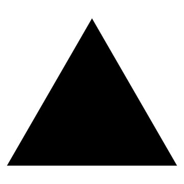 Black triangle vector icon design