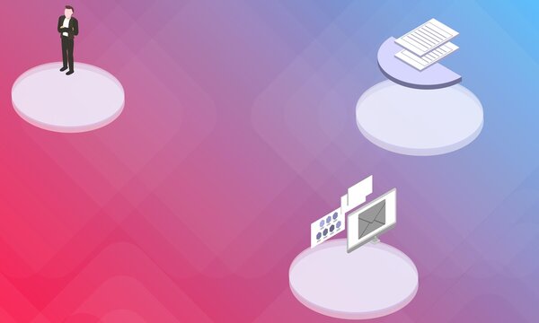 Applicant Tracking System Concept On Abstract Design