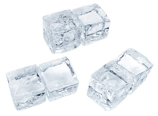 Obraz premium 氷 イラスト キューブ w リアル