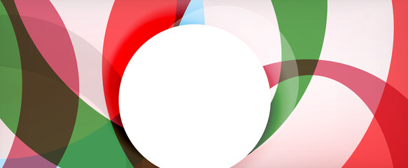 Fototapeta premium Ring geometric shapes, o letter repetition wallpaper. Abstract background for business or technology presentations, internet posters or web brochure covers